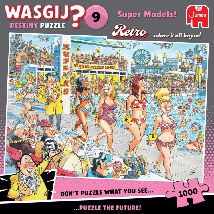 Wasgij Retro Destiny 9 SuperModels 1000pc Puzzle