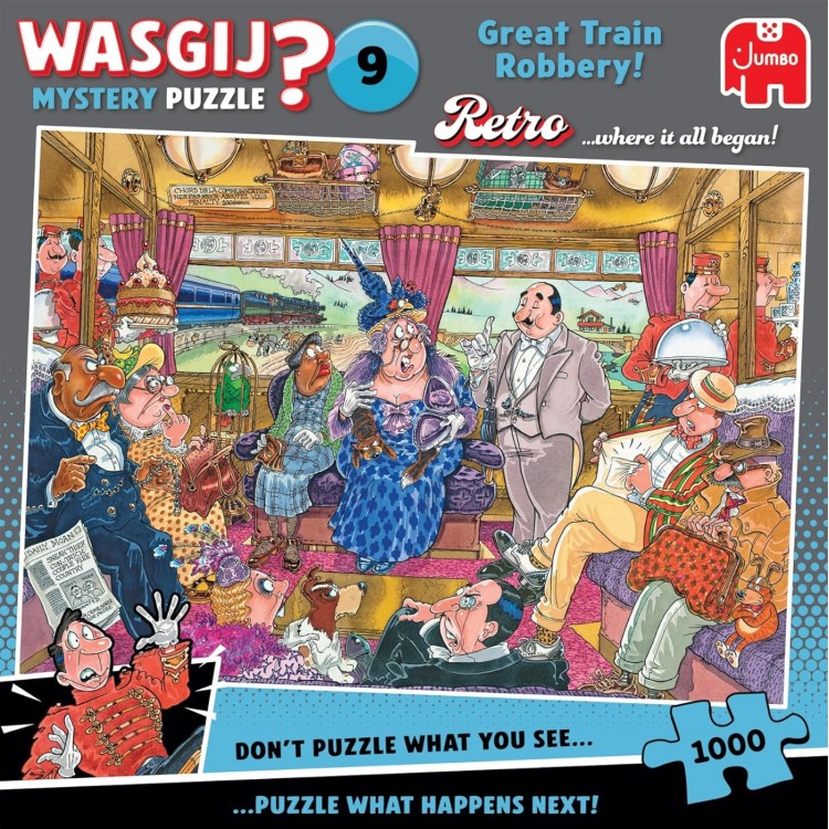 Wasgij Retro Mystery 9 Great Train Robbery 1000pc Puzzle