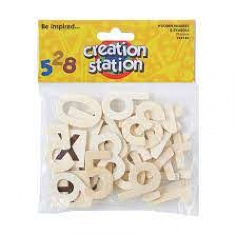 Creation Station Wooden Numbers & Symbols