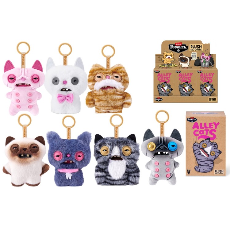 Zuru Fuggler Alley Cats Plush Bag Charm