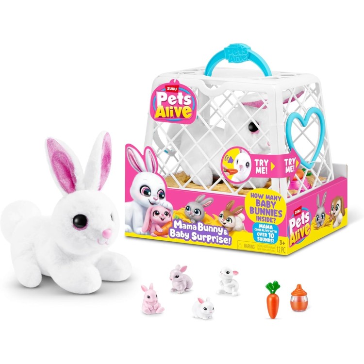 Zuru Pets Alive Mama Bunny & Baby Surprise